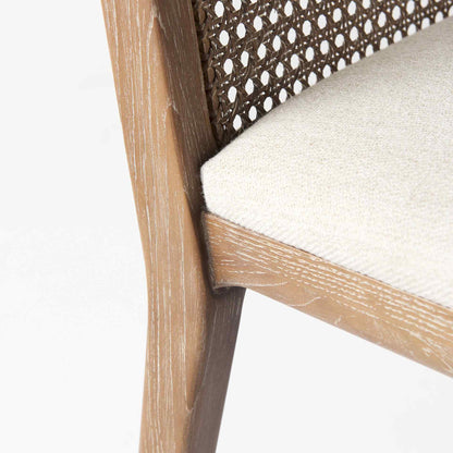 Mercana Clara Fabric Seat Armless Dining Chair 2PC