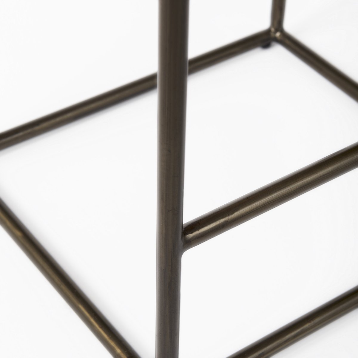 Mercana Clarissa Woven Leather Counter Stool