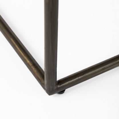 Mercana Clarissa Woven Leather Counter Stool
