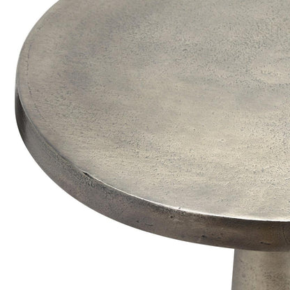 Clark Reclaimed Cast Aluminum Round End Table