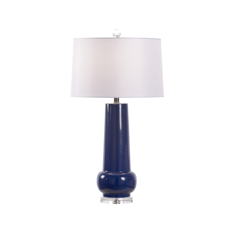 Wildwood Classic Blue Glazed Ceramic Table Lamp