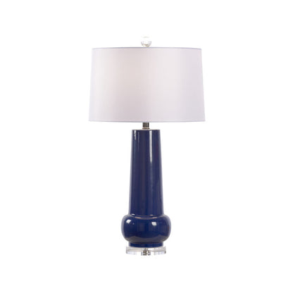 Wildwood Classic Blue Glazed Ceramic Table Lamp
