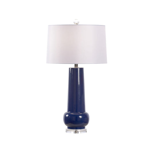 Wildwood Classic Blue Glazed Ceramic Table Lamp