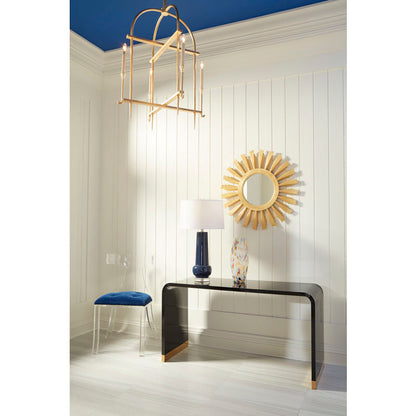 Wildwood Classic Blue Glazed Ceramic Table Lamp