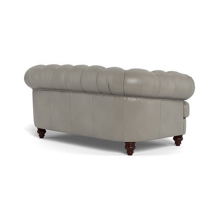 Classic Chesterfield-Inspired Leather Loveseat Retro Collection-Sofas & Loveseats-Uptown Sebastian-LOOMLAN