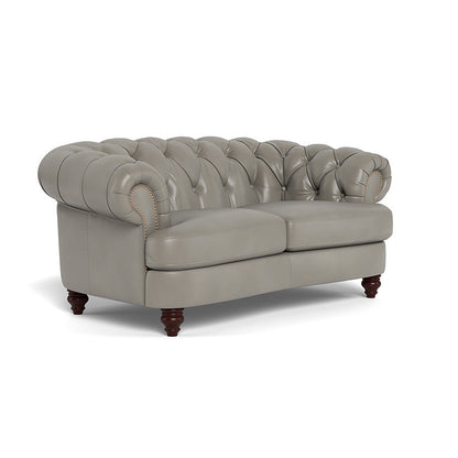 Classic Chesterfield-Inspired Leather Loveseat Retro Collection-Sofas & Loveseats-Uptown Sebastian-LOOMLAN