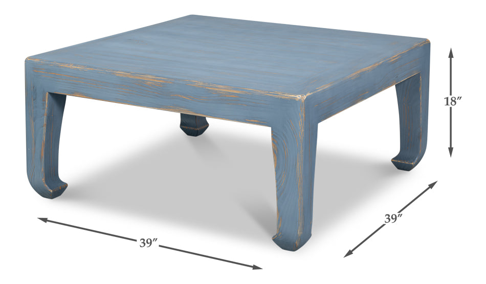 Sarreid Classic Chinese Square Cocktail Table