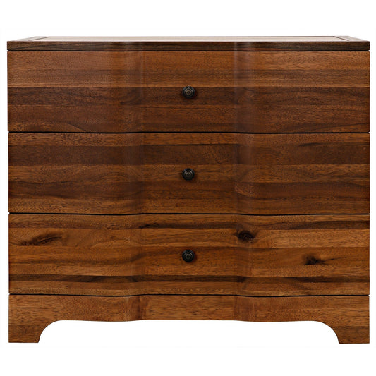 Claudie Wood Dark Walnut Chest-Chests-Noir-Sideboards and Things