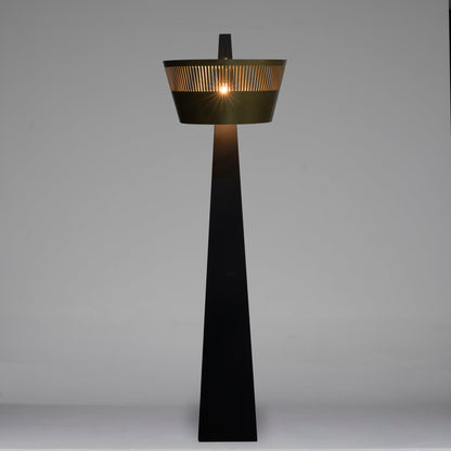 Claudius Floor Lamp, Black of Brass Finished Steel-Floor Lamps-Noir-Sideboards and Things