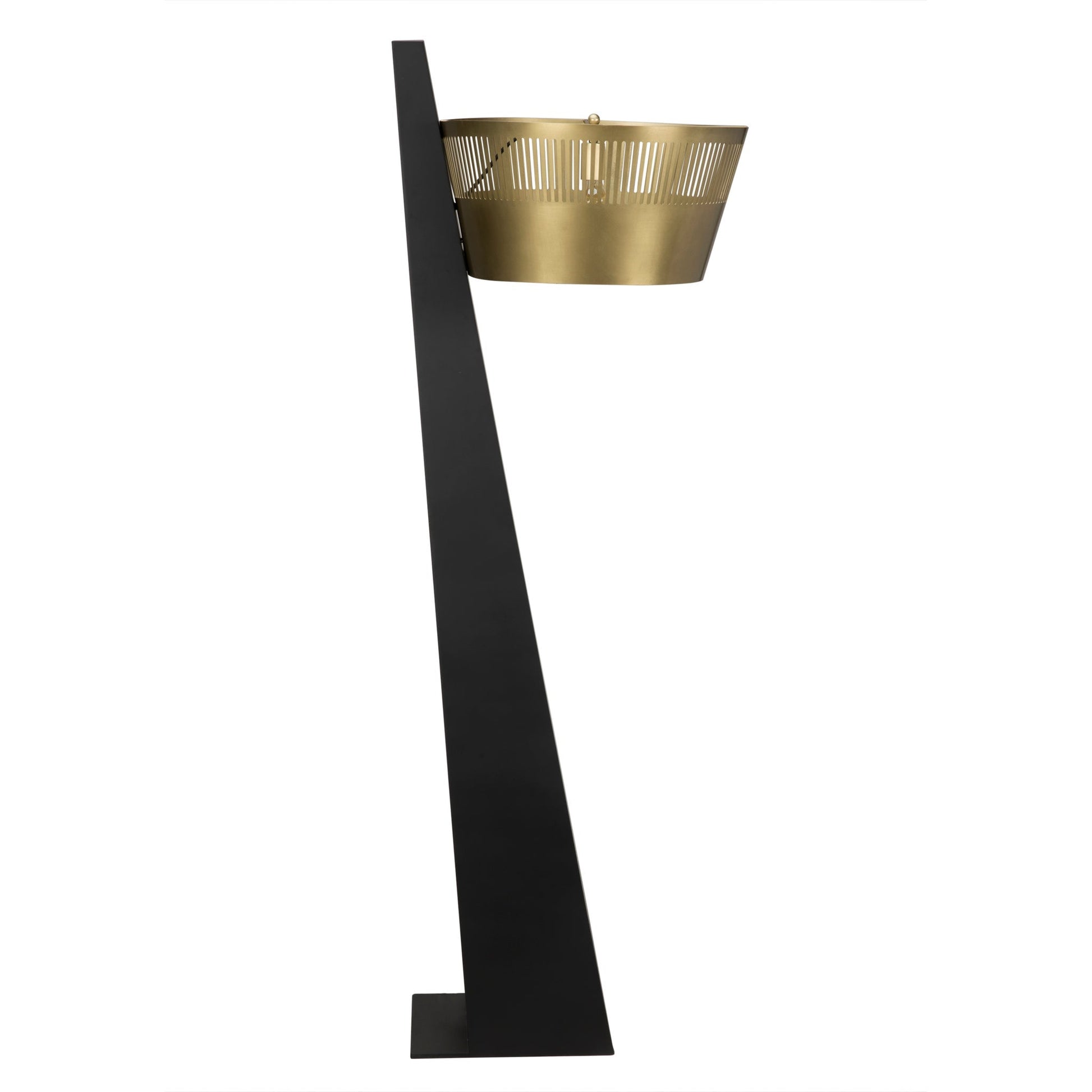 Claudius Floor Lamp, Black of Brass Finished Steel-Floor Lamps-Noir-Sideboards and Things