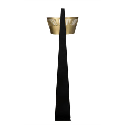 Claudius Floor Lamp, Black of Brass Finished Steel-Floor Lamps-Noir-Sideboards and Things