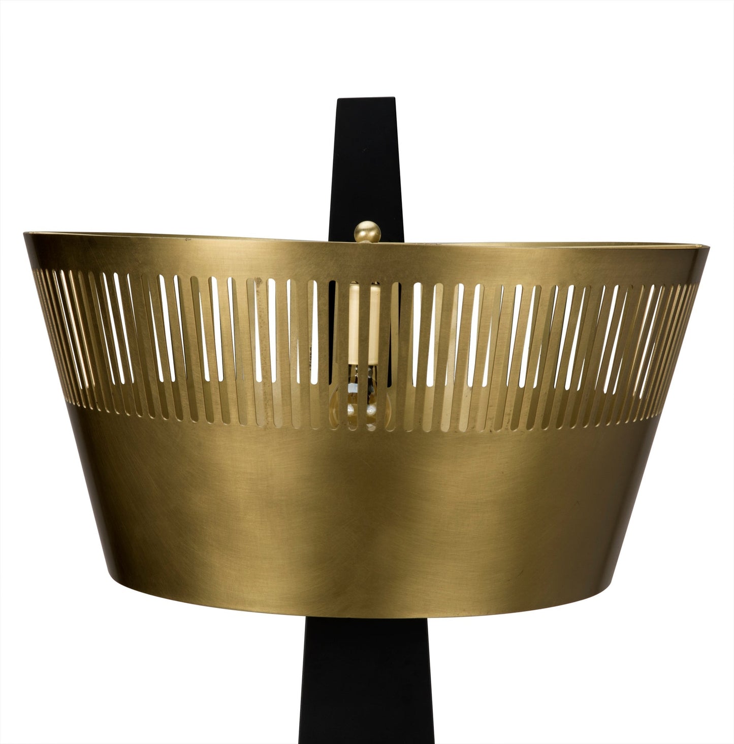 Claudius Floor Lamp, Black of Brass Finished Steel-Floor Lamps-Noir-Sideboards and Things