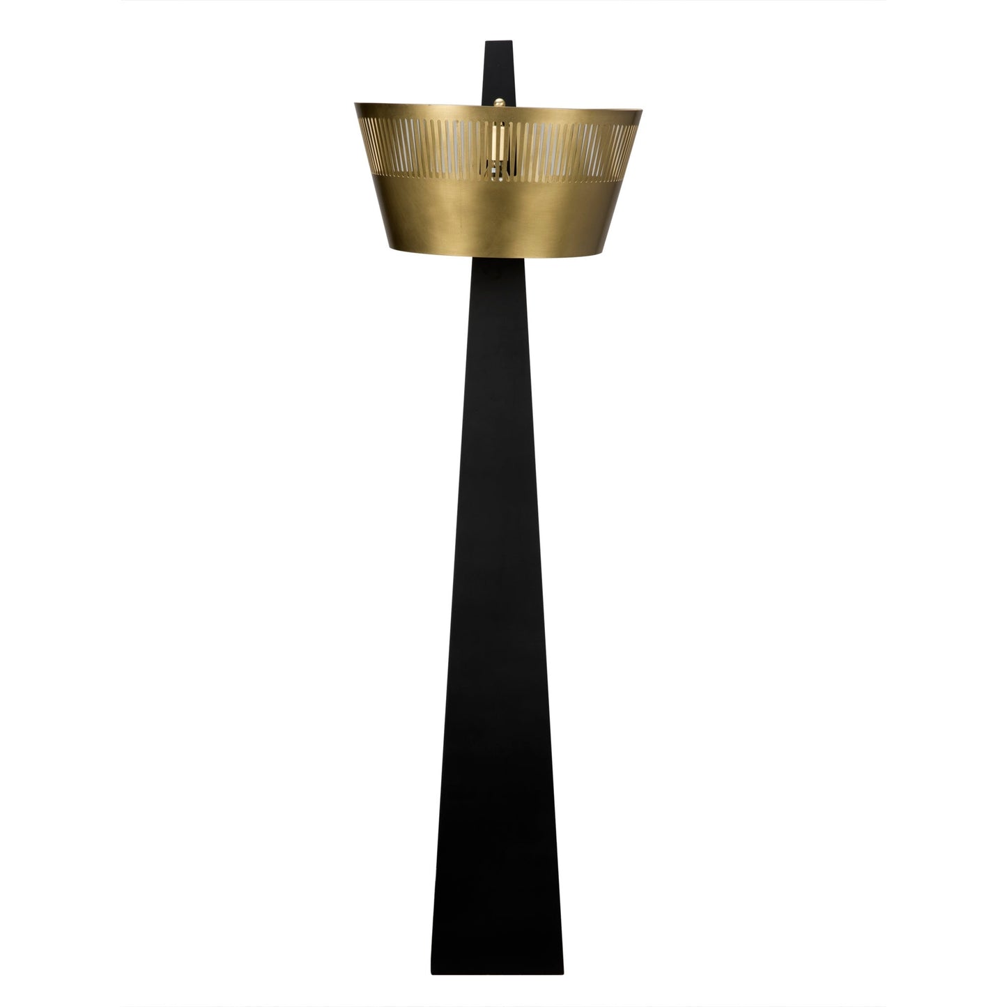 Claudius Floor Lamp, Black of Brass Finished Steel-Floor Lamps-Noir-Sideboards and Things