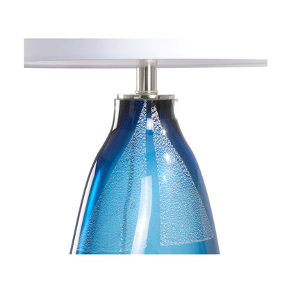 Wildwood Clauseen Blue Glass Table Lamp