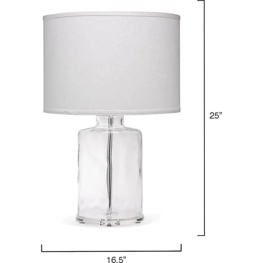 Clear Glass Napa Table Lamp - LOOMLAN - Jamie Young - Table Lamps
