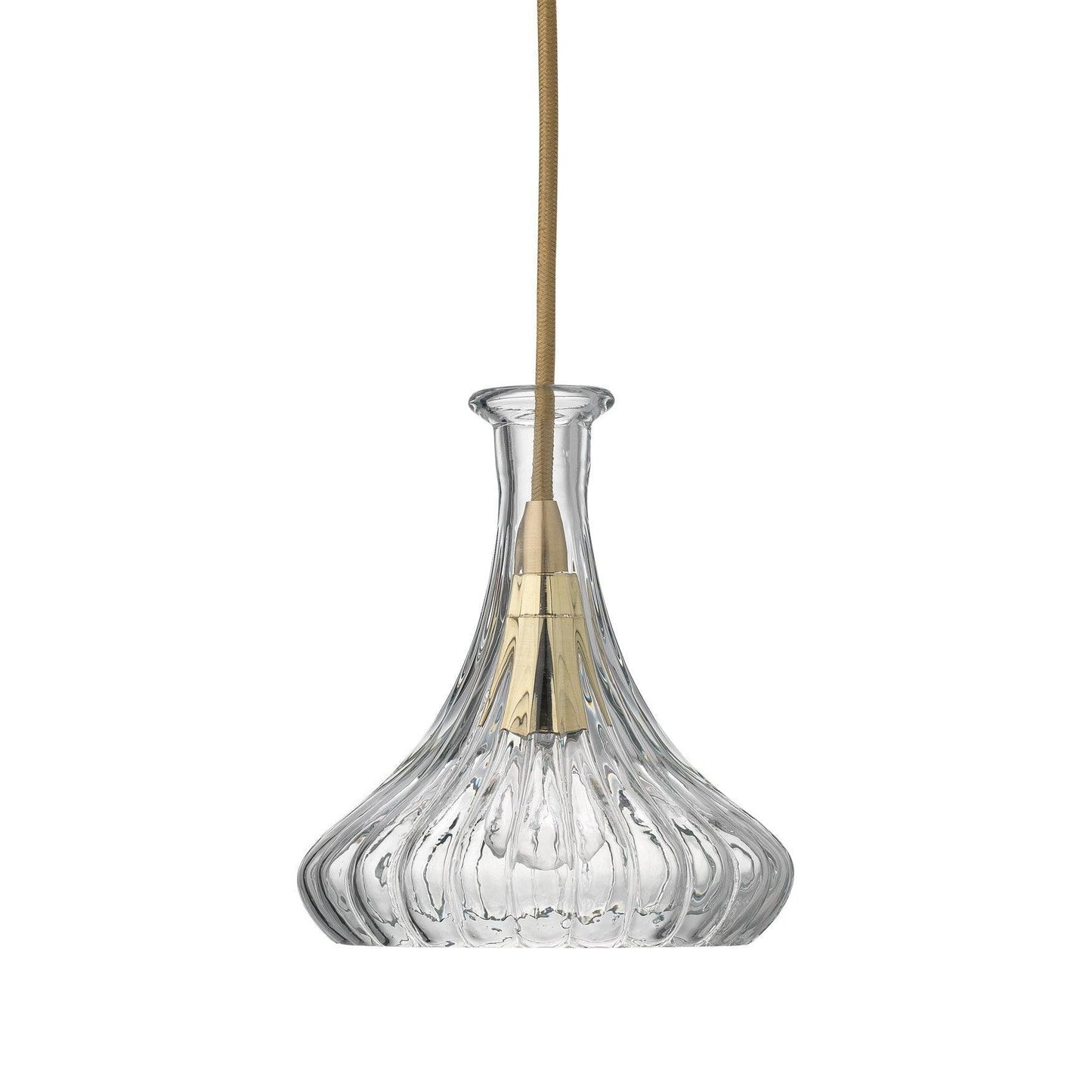 Clear Textured Glass Isabella Carafe Pendant Pendants Sideboards and Things By Jamie Young