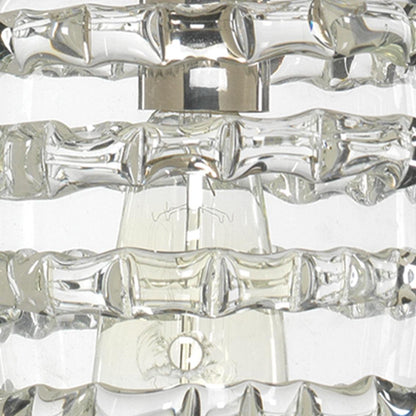 Clear Textured Glass Ribbon Pendant Pendants Sideboards and Things By Jamie Young