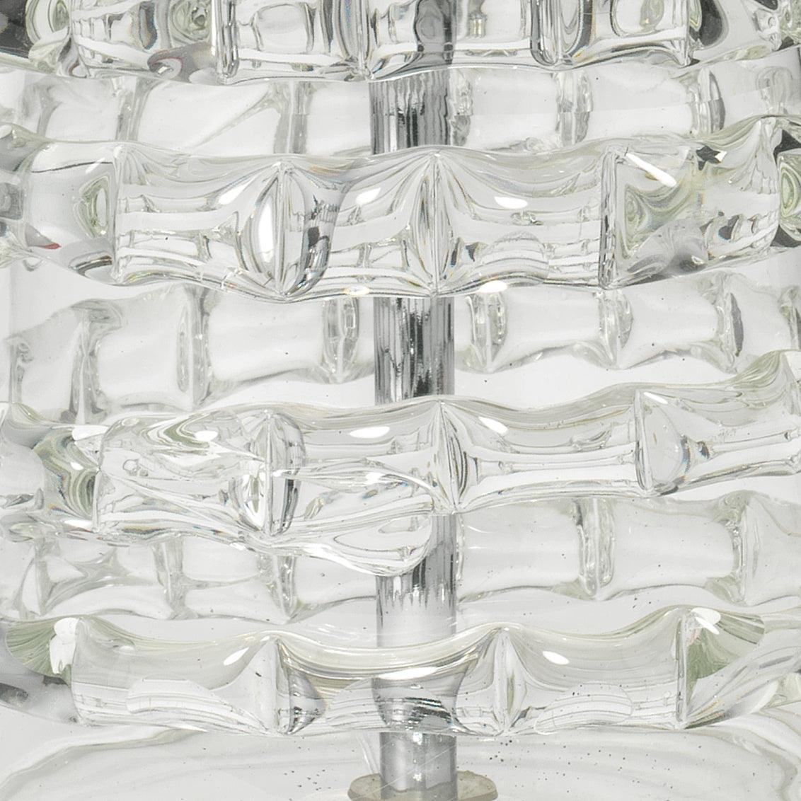 Clear Textured Glass Tall Ribbon Table Lamp Table Lamps Sideboards and Things By Jamie Young