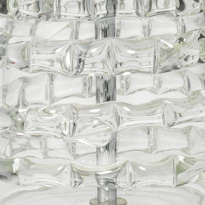 Clear Textured Glass Tall Ribbon Table Lamp Table Lamps Sideboards and Things By Jamie Young