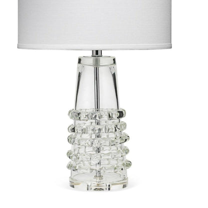 Clear Textured Glass Tall Ribbon Table Lamp Table Lamps Sideboards and Things By Jamie Young