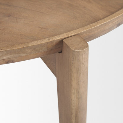 Mercana Cleaver Wooden Round Nesting Coffee Table 2PC