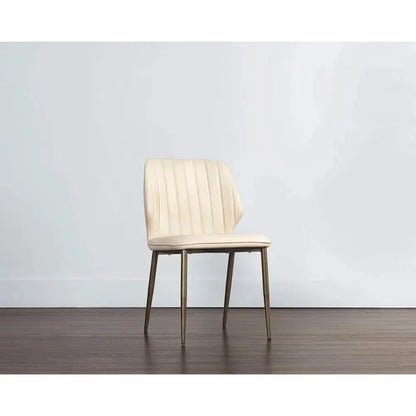 SUNPAN Clinton Leather Armless Dining Chair 2PC