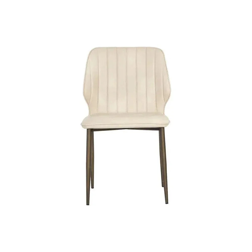 SUNPAN Clinton Leather Armless Dining Chair 2PC