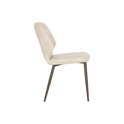SUNPAN Clinton Leather Armless Dining Chair 2PC