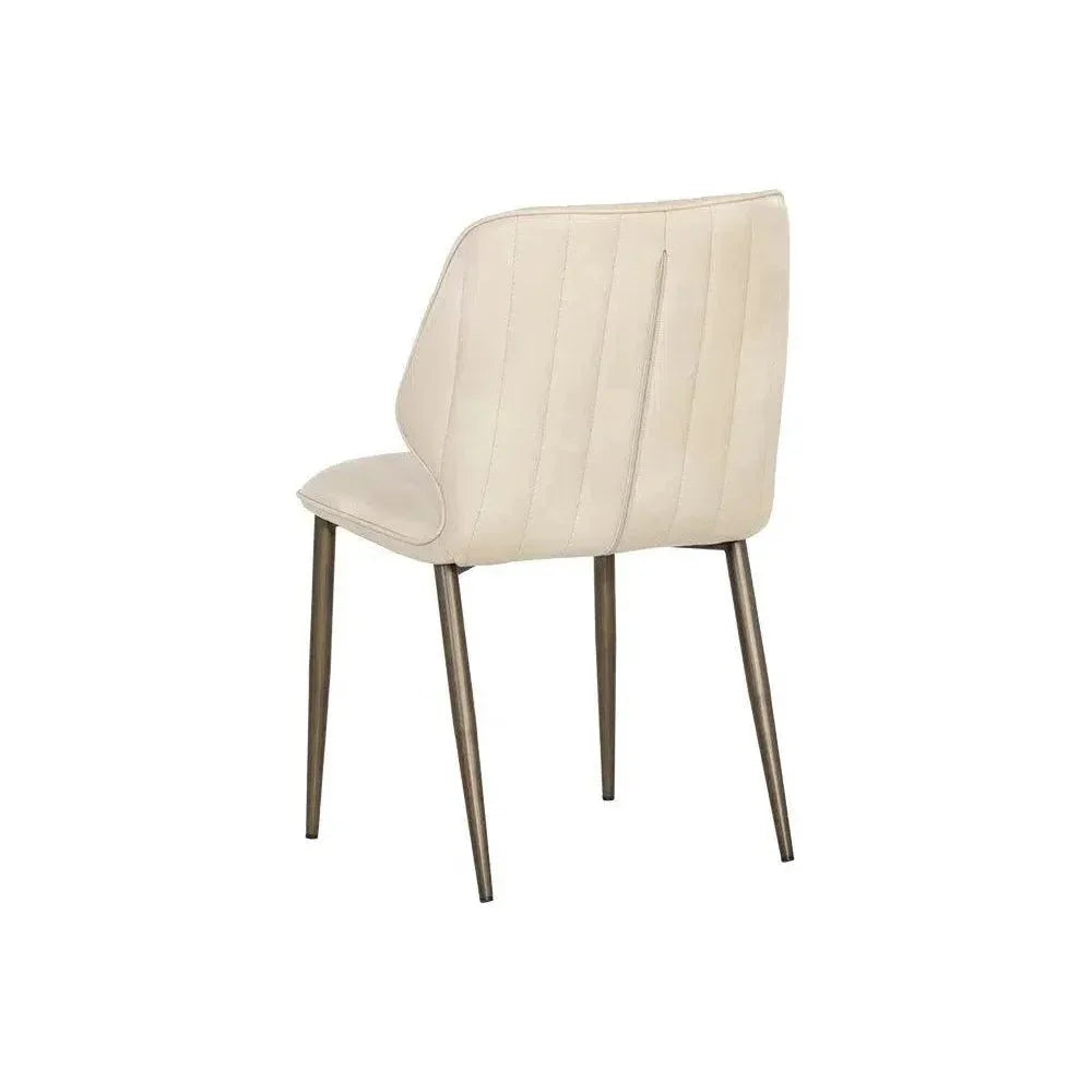 SUNPAN Clinton Leather Armless Dining Chair 2PC