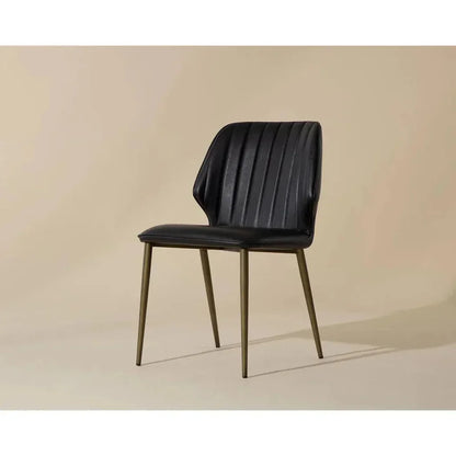 SUNPAN Clinton Leather Armless Dining Chair 2PC