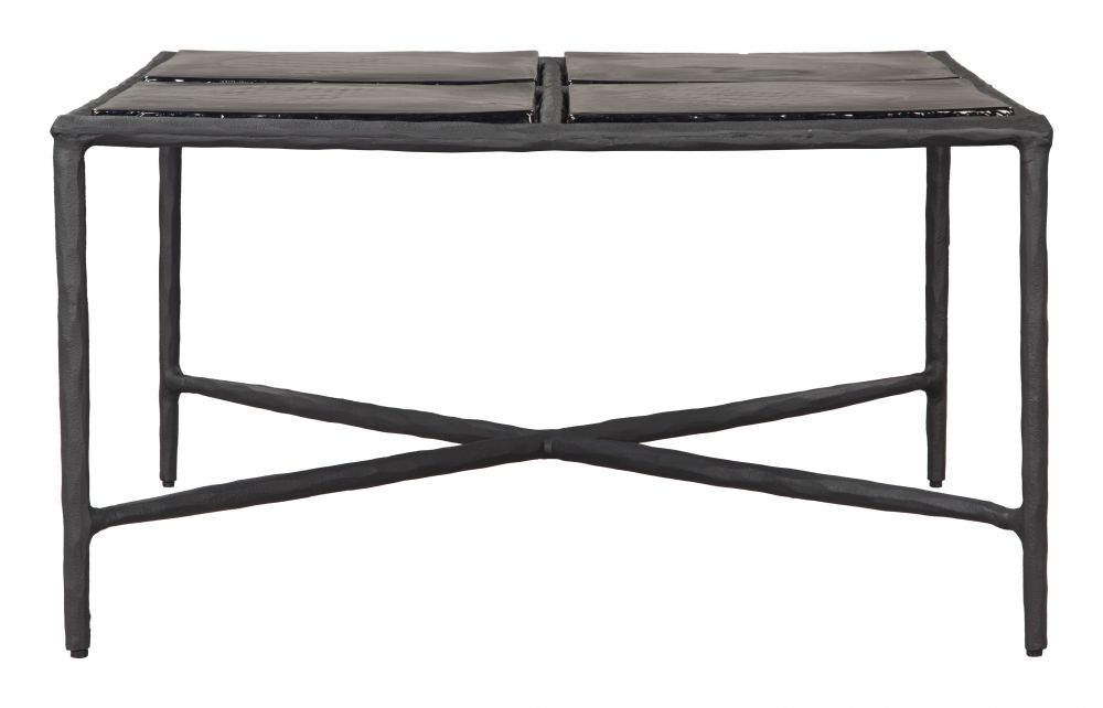 Zuo Modern Cloe Aluminum Frame Black Coffee Table