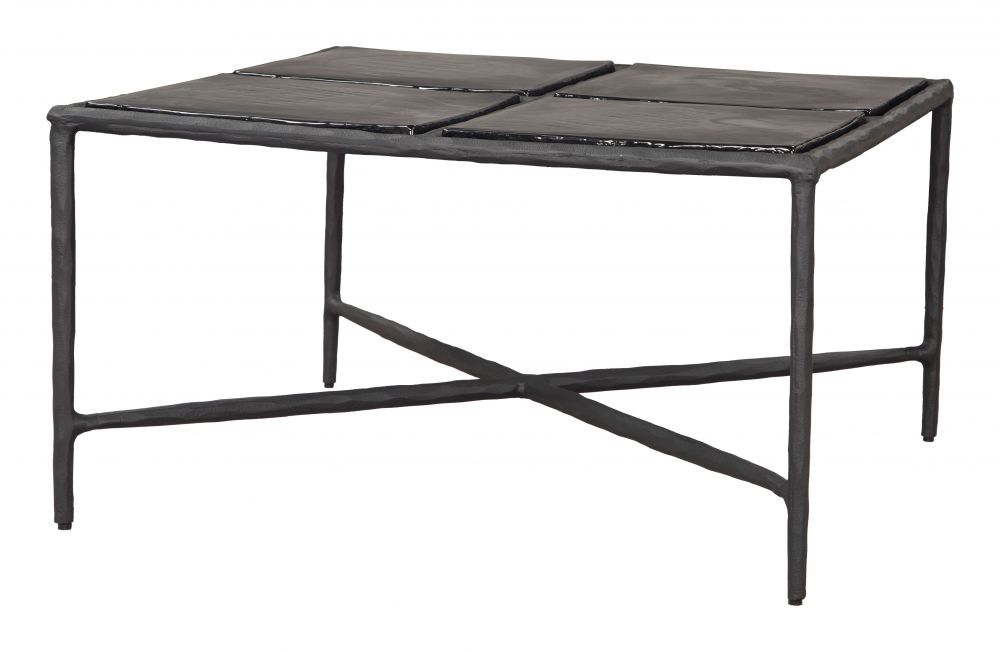 Zuo Modern Cloe Aluminum Frame Black Coffee Table