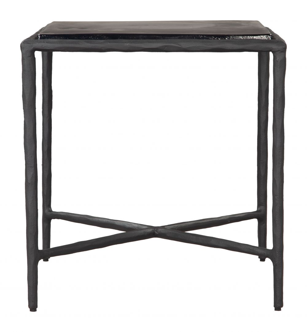 Zuo Modern Cloe Aluminum Frame Black Side Table