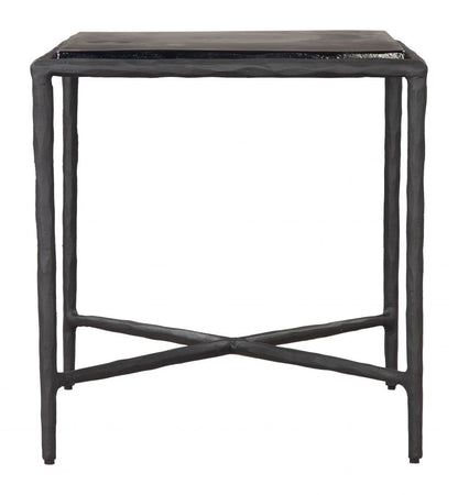 Zuo Modern Cloe Aluminum Frame Black Side Table