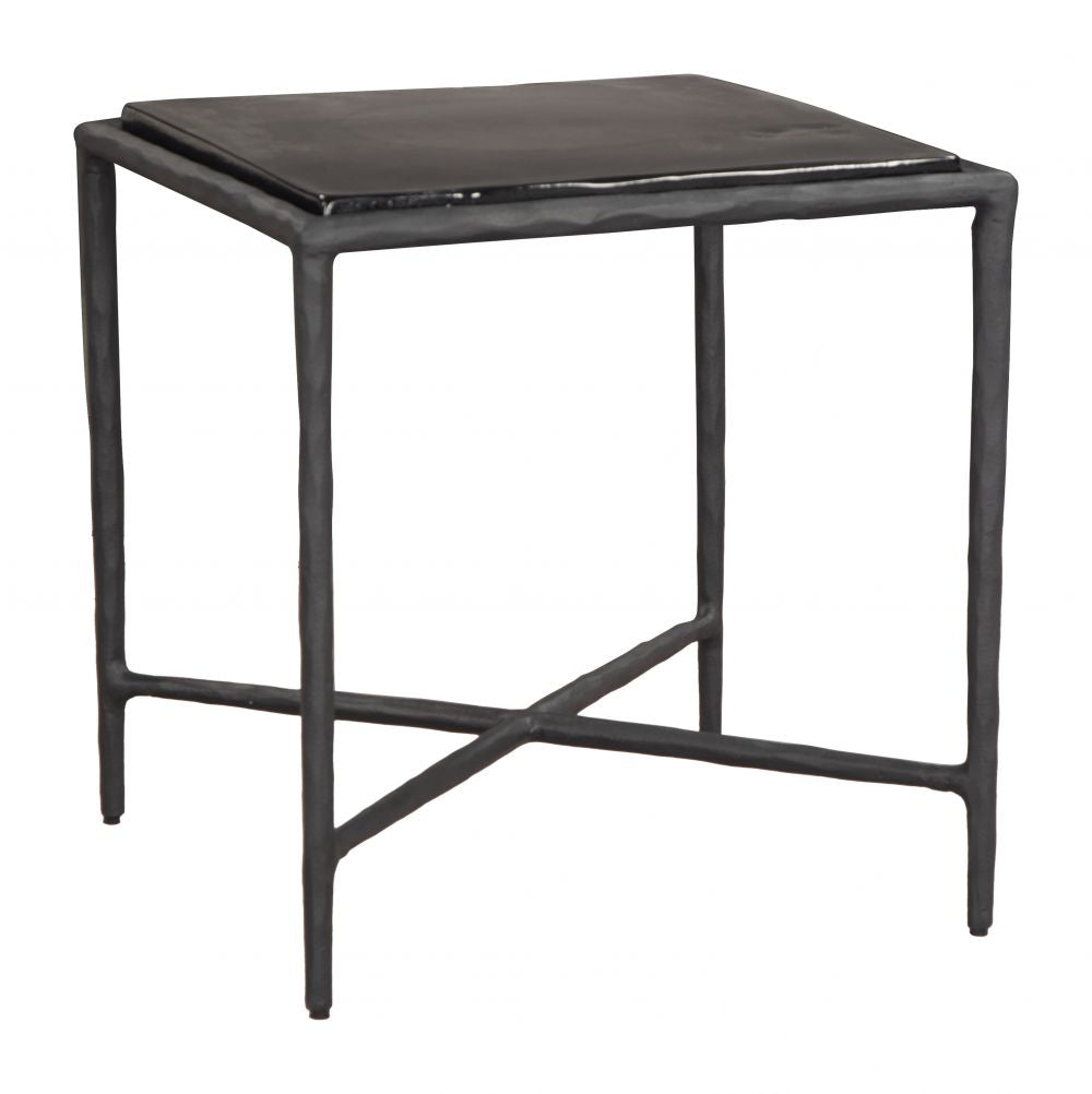 Zuo Modern Cloe Aluminum Frame Black Side Table