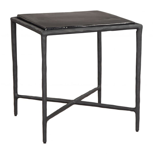 Zuo Modern Cloe Aluminum Frame Black Side Table