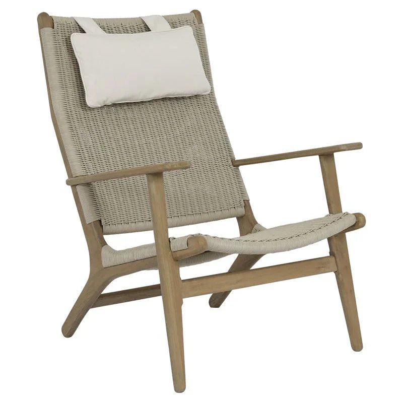 Coastal Cushionless Highback Outdoor Chair