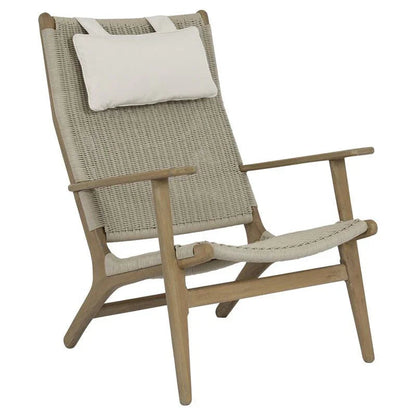 Coastal Cushionless Highback Outdoor Chair