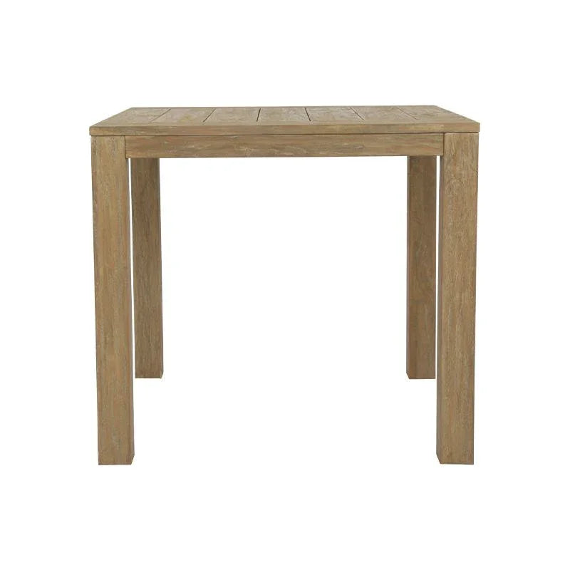 Coastal Durable Teak Wood Outdoor End Table -- view 3