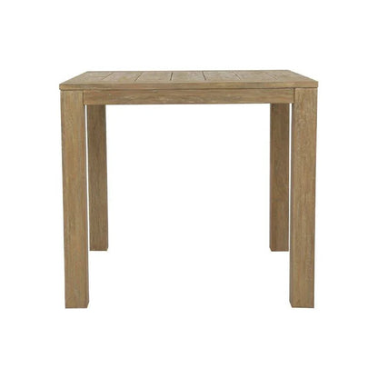 Coastal Durable Teak Wood Outdoor End Table -- view 3
