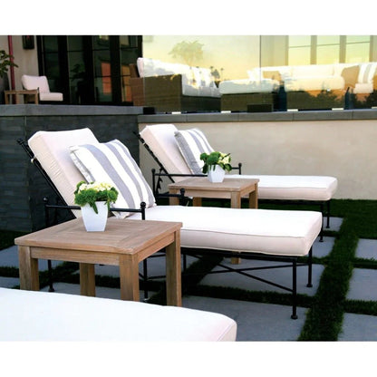 Coastal Durable Teak Wood Outdoor End Table -- view 5
