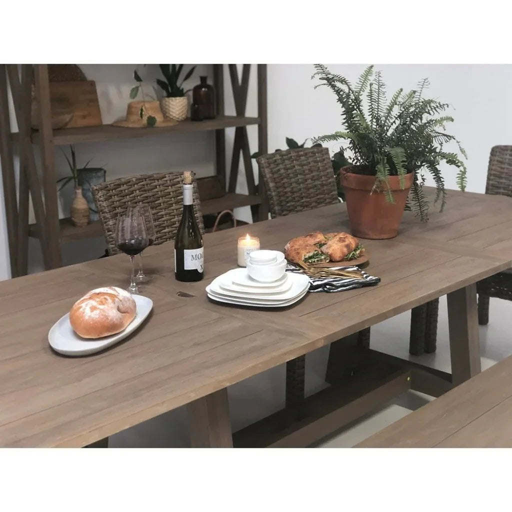 Coastal Leaf Extension Outdoor Dining Table -- view 7