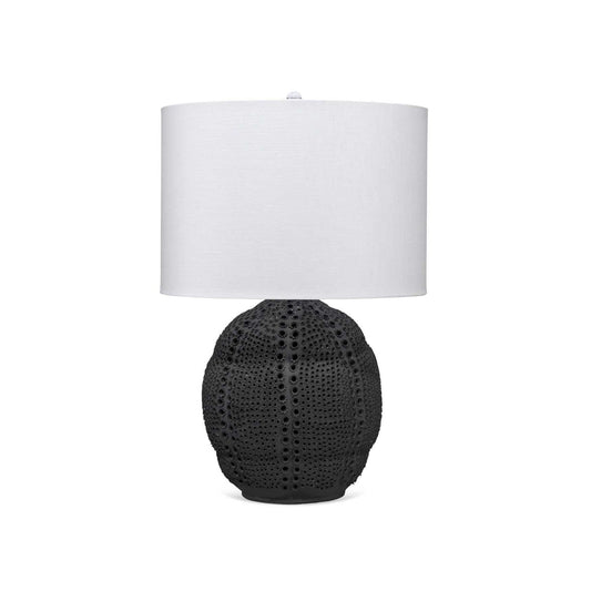 Coastal Style Black Porcelain Lunar Table Lamp Table Lamps Sideboards and Things By Jamie Young