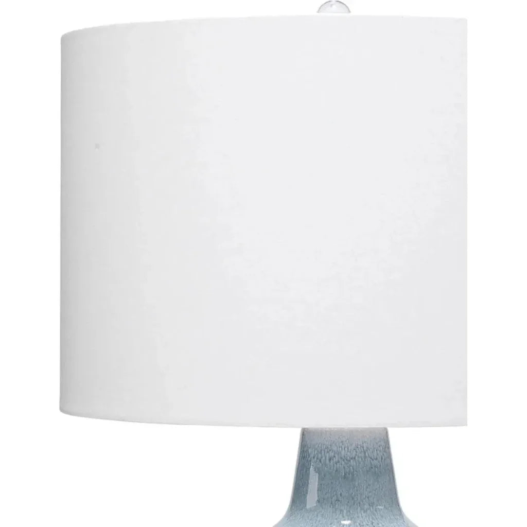 Coastal Style Blue Ceramic Aubrey Table Lamp - LOOMLAN - Jamie Young - Table Lamps