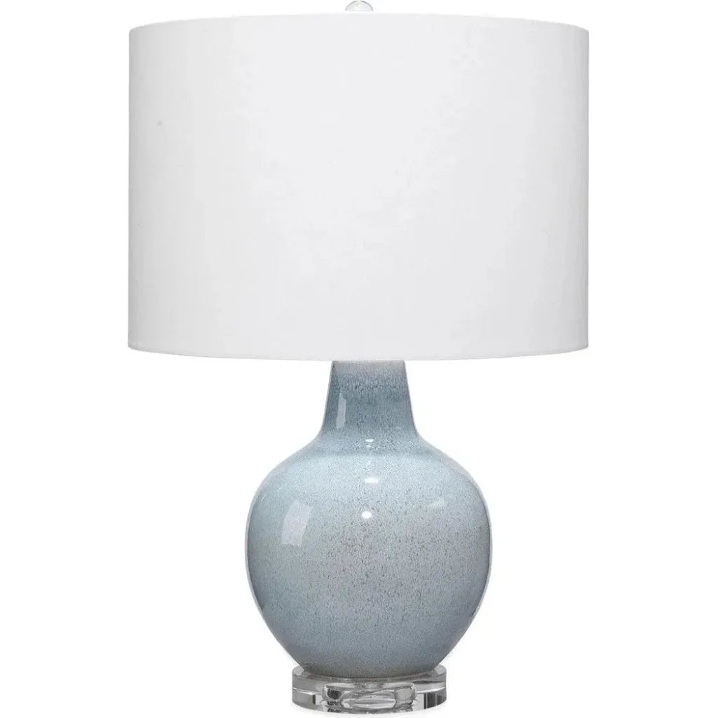 Coastal Style Blue Ceramic Aubrey Table Lamp - LOOMLAN - Jamie Young - Table Lamps