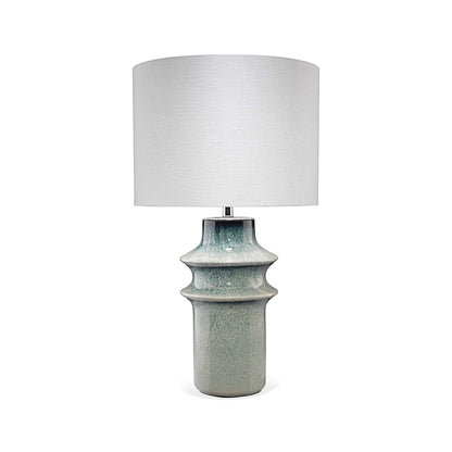 Coastal Style Blue Ceramic Cymbals Table Lamp Table Lamps Sideboards and Things By Jamie Young