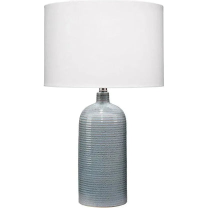 Coastal Style Blue Ceramic Declan Table Lamp - LOOMLAN - Jamie Young - Table Lamps