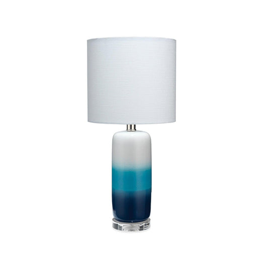 Coastal Style Blue Ceramic Haze Table Lamp Table Lamps Sideboards and Things By Jamie Young