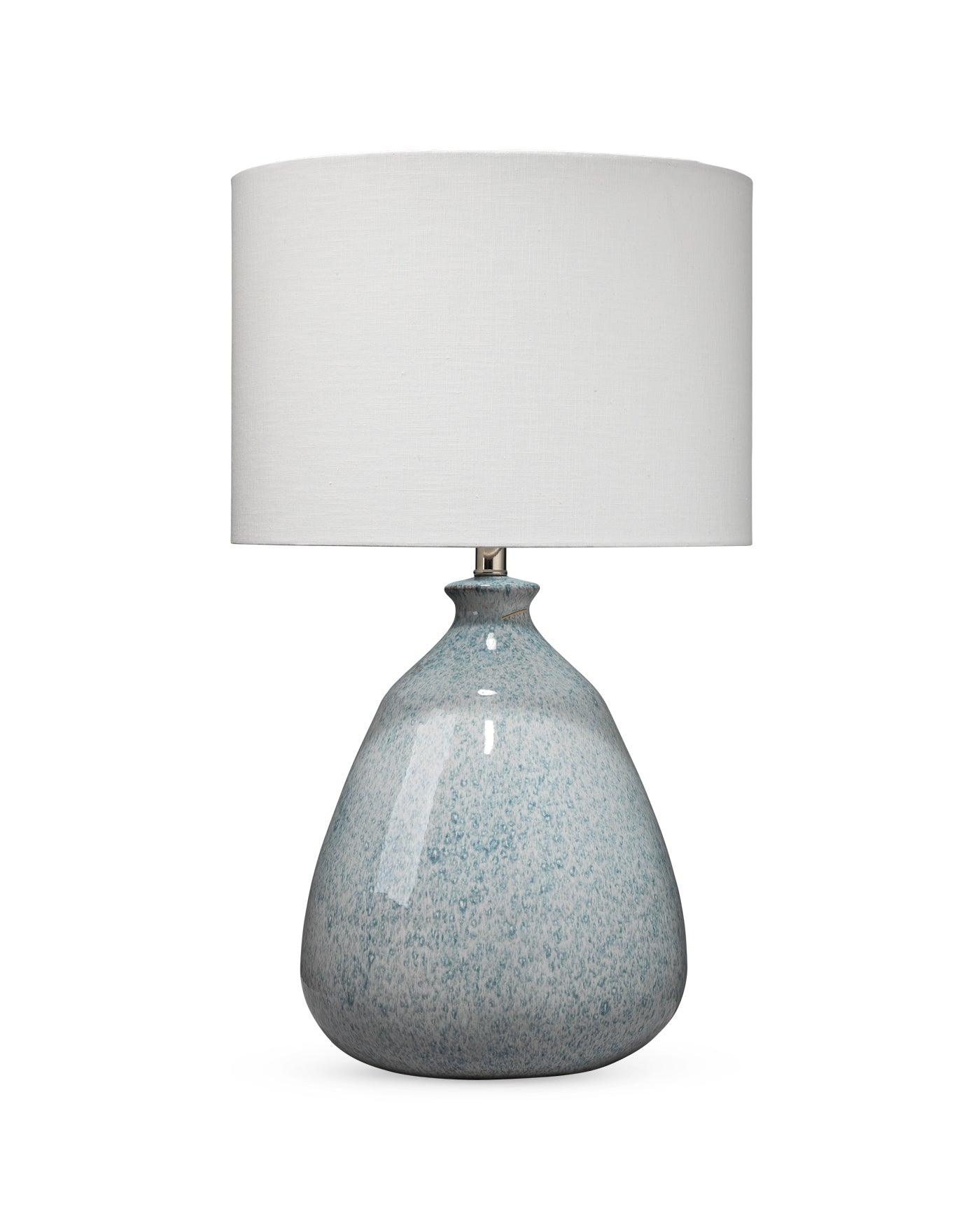 Coastal Style Blue Ceramic Levi Table Lamp Table Lamps Sideboards and Things By Jamie Young