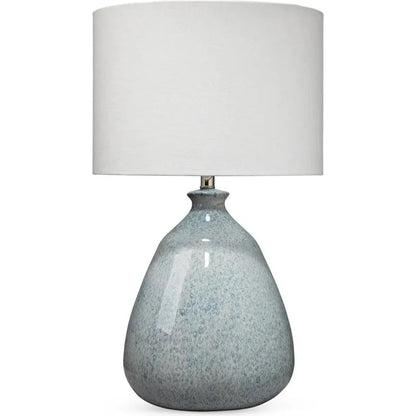 Coastal Style Blue Ceramic Levi Table Lamp - LOOMLAN - Jamie Young - Table Lamps